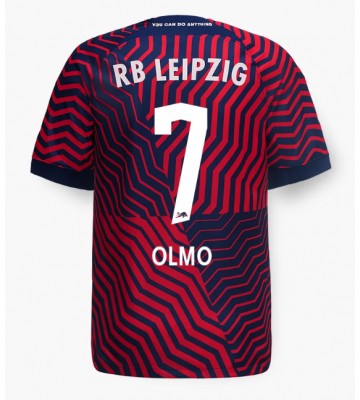 RB Leipzig Dani Olmo #7 Segunda Equipación 2023-24 Manga Corta